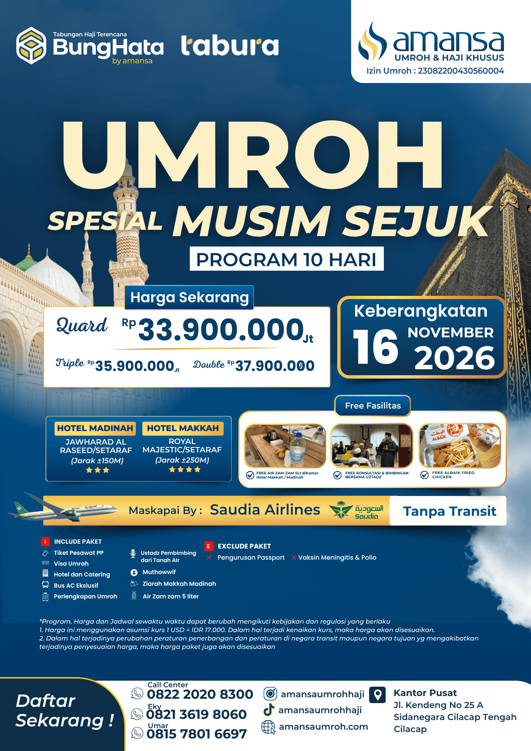 16 NOVEMBER 2026 10 HARI