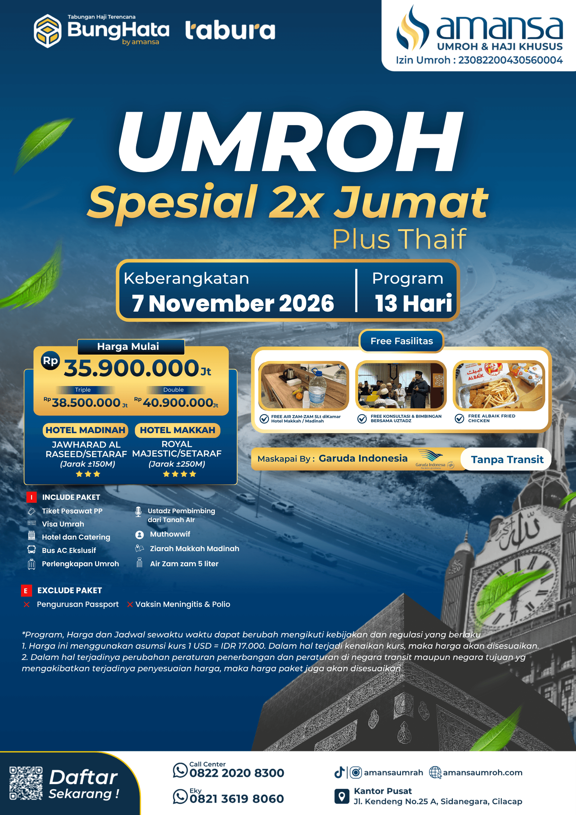 7 NOVEMBER 2026 13 HARI