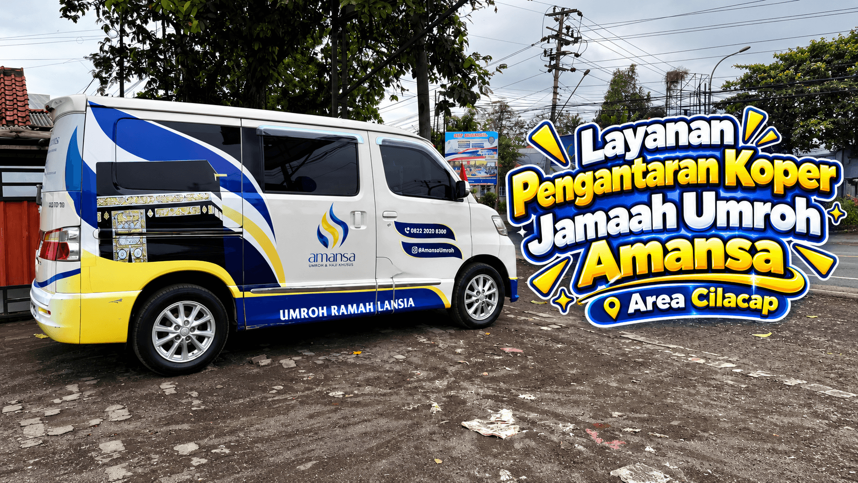 Amansa Lakukan Pengantaran Koper Jamaah Umroh di Kota Cilacap pada 28 Oktober 2026